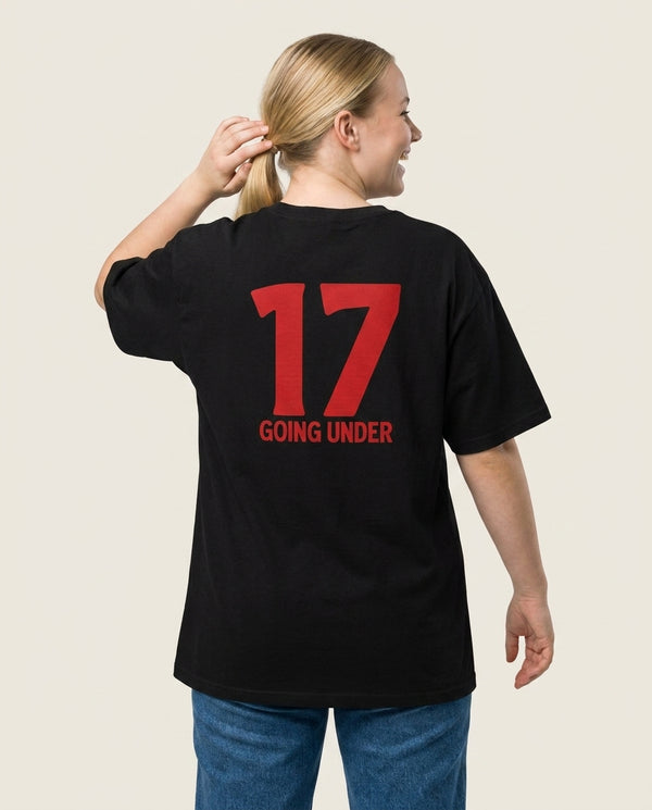 Seventeen Going Under - Fender T-Shirt — Black Back, worn