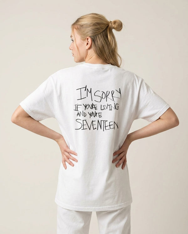 I'm Sorry - The 1975 T-Shirt — White Back, worn