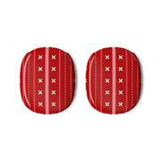 Stripes And Stitches Red Christmas Pattern AirPods Max Case 3
