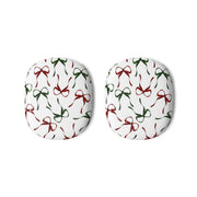 Red And Green Coquette Christmas Bows Pattern AirPods Max Case 3