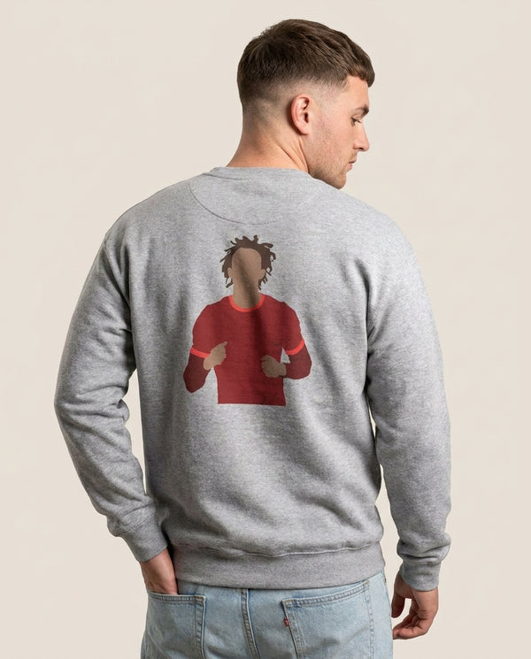 Alexander-Arnold - Football Sweatshirt — Grey Back, worn