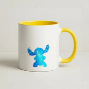 Watercolour Blue Alien Disney Mug 8