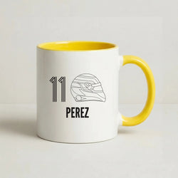 Perez Helmet 2026 Coffee Yellow Mug