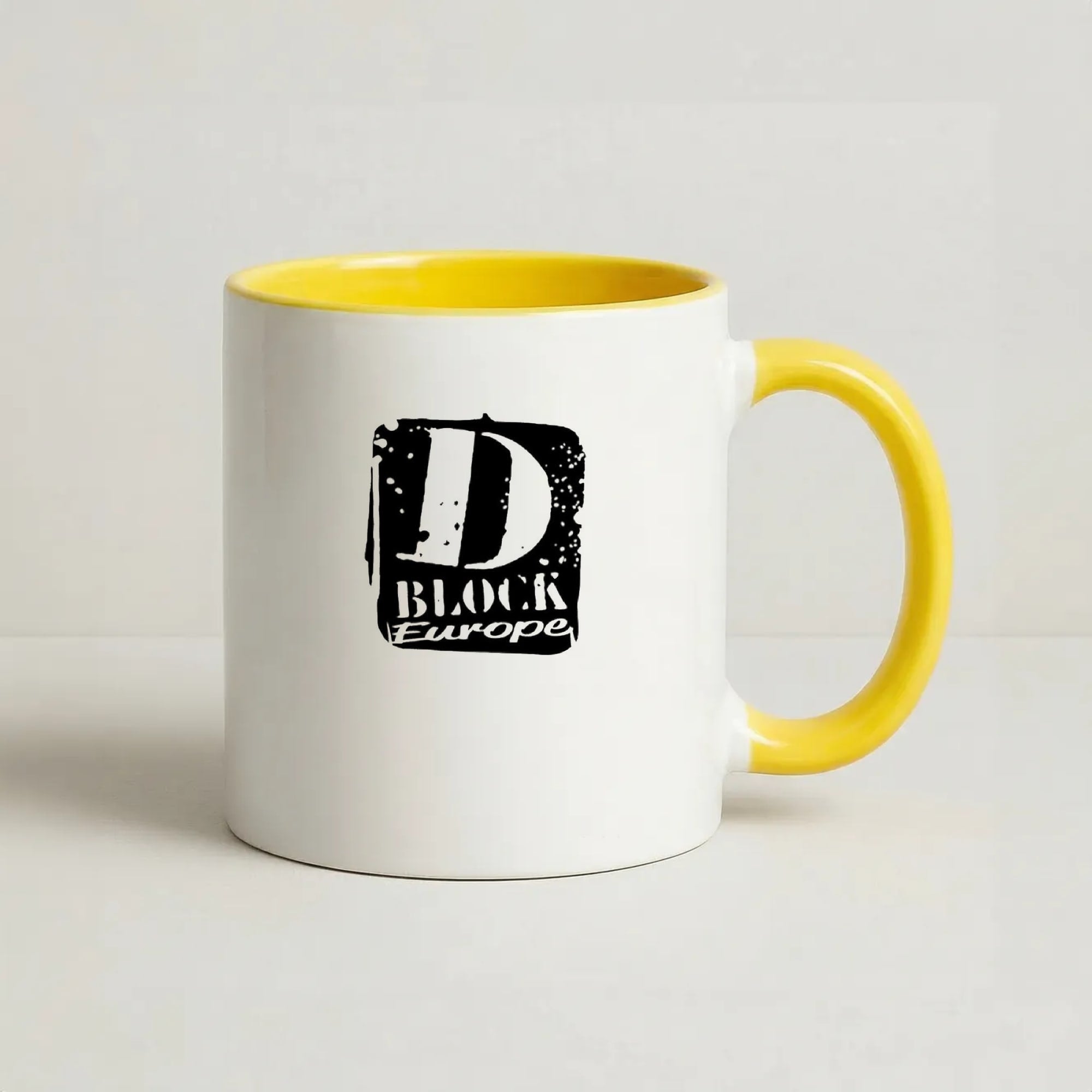 D Block Europe Coffee Yellow Mug