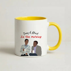 Troy And Abed In The Morning - Community Coffee Yellow Mug