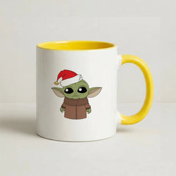 Baby Yoda Coffee Yellow Mug
