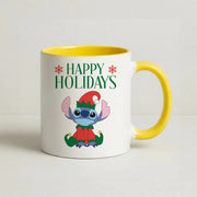 Cute Blue Alien Elf Mug 8