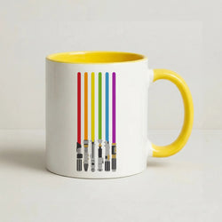 Lightsabers Coffee Yellow Mug