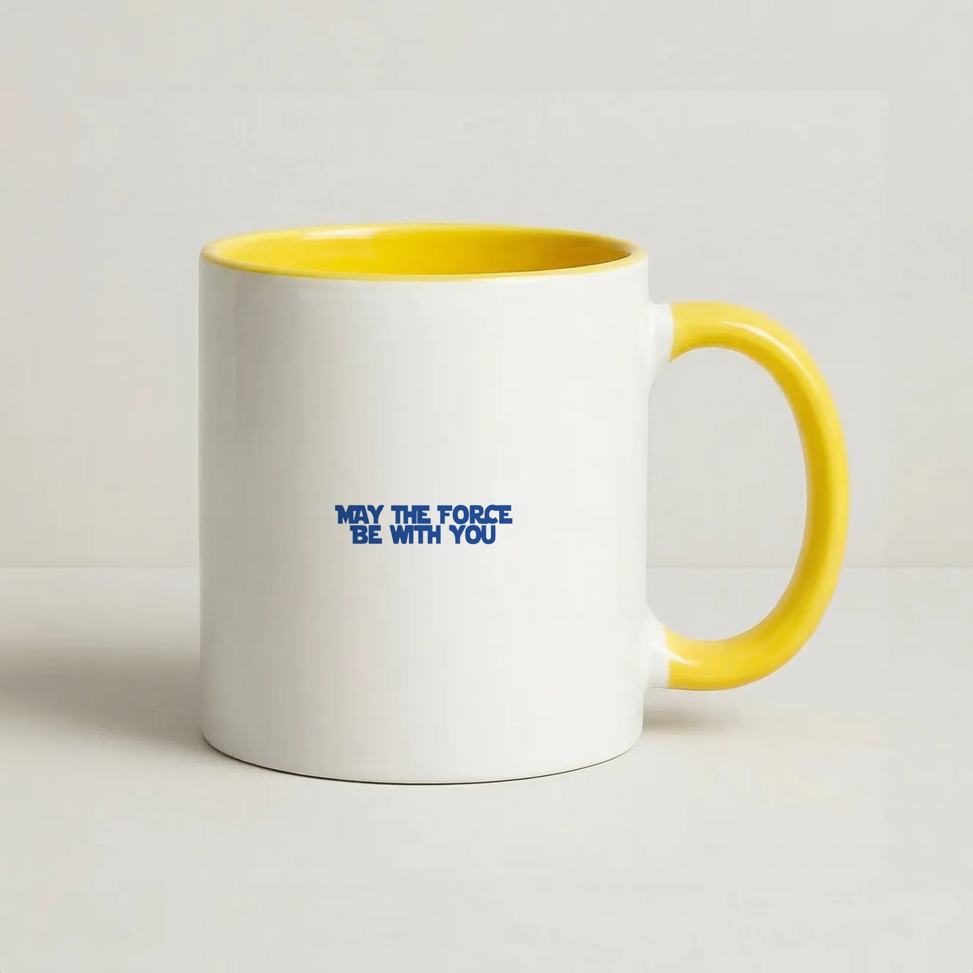 May The Force Be With You Coffee Yellow Mug