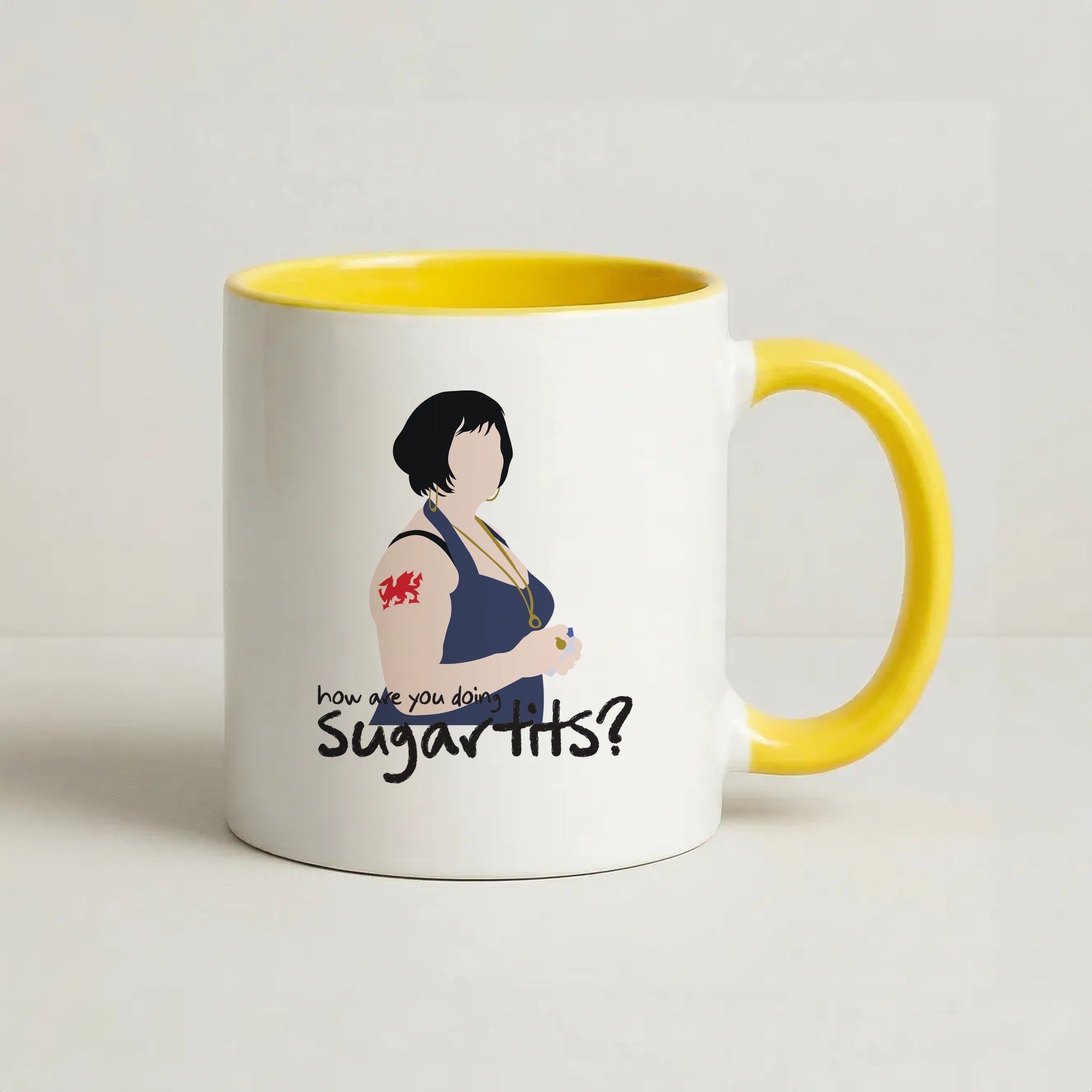 How You Doing? Coffee Yellow Mug