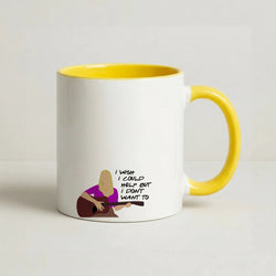 I Wish I Could Help But I Don't Want To Coffee Yellow Mug