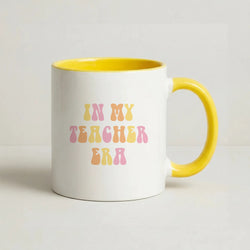 In My Teacher Era Coffee Yellow Mug