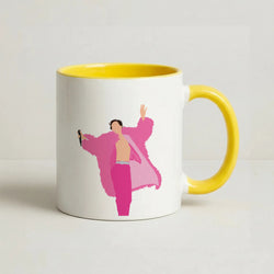 Harry Black Coat  Coffee Yellow Mug