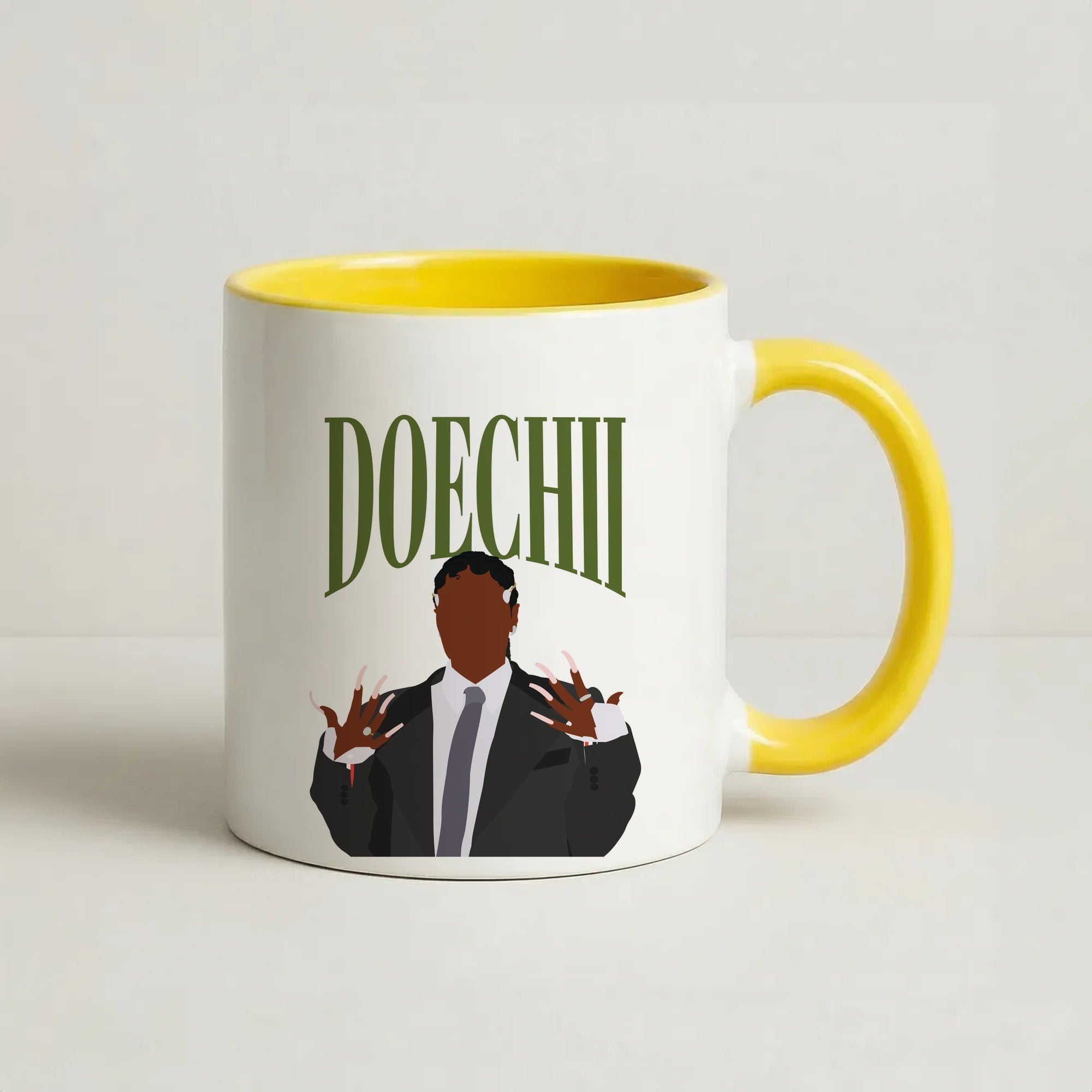 Rapper In Suit Coffee Yellow Mug