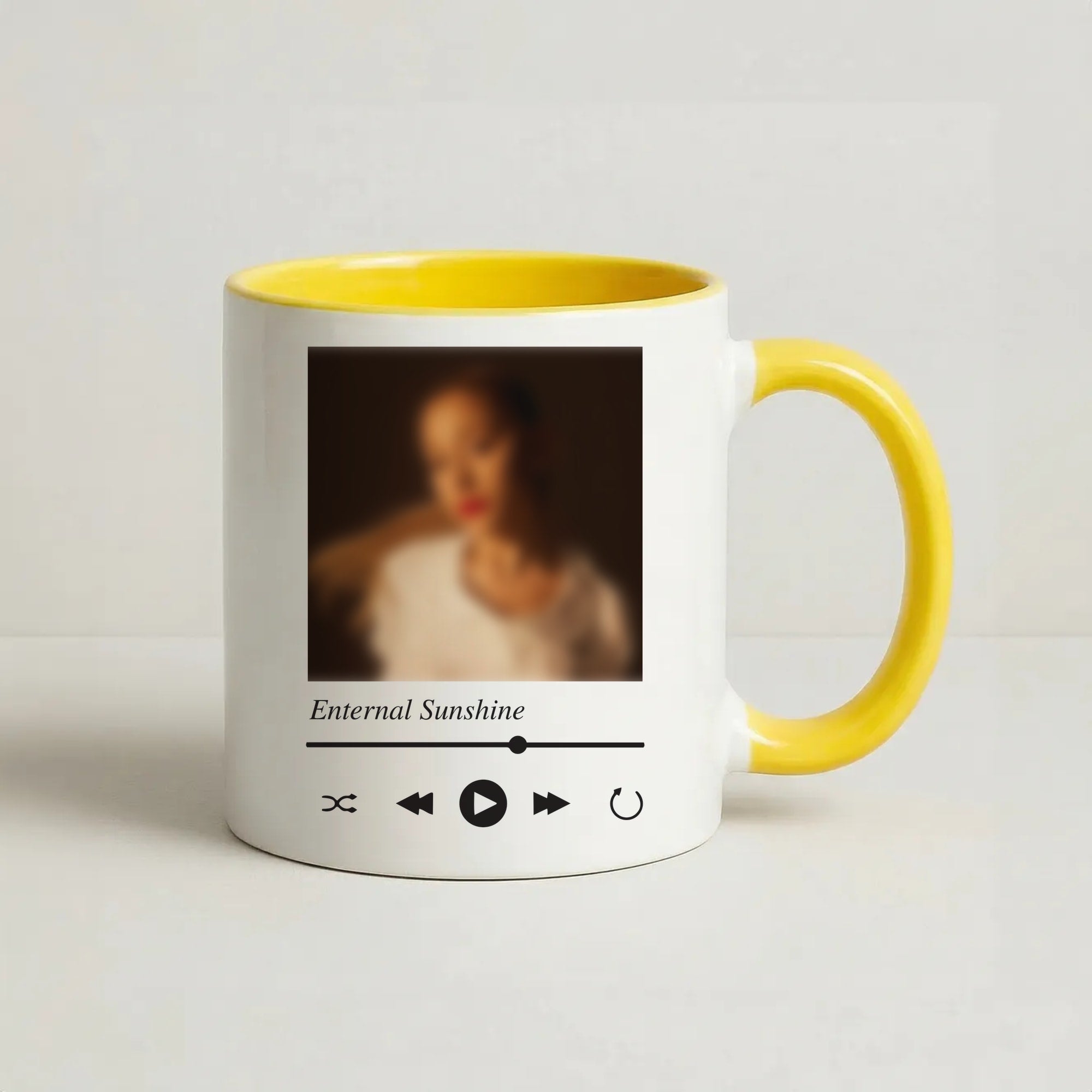 Sunshine Music Player Coffee Yellow Mug