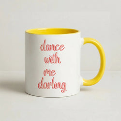 Dance With Me Darling - Fender Coffee Yellow Mug