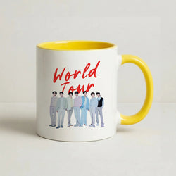 K-Pop Band Pastel Tour Coffee Yellow Mug