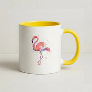 Watercolour Flamingo Painting Mug 8