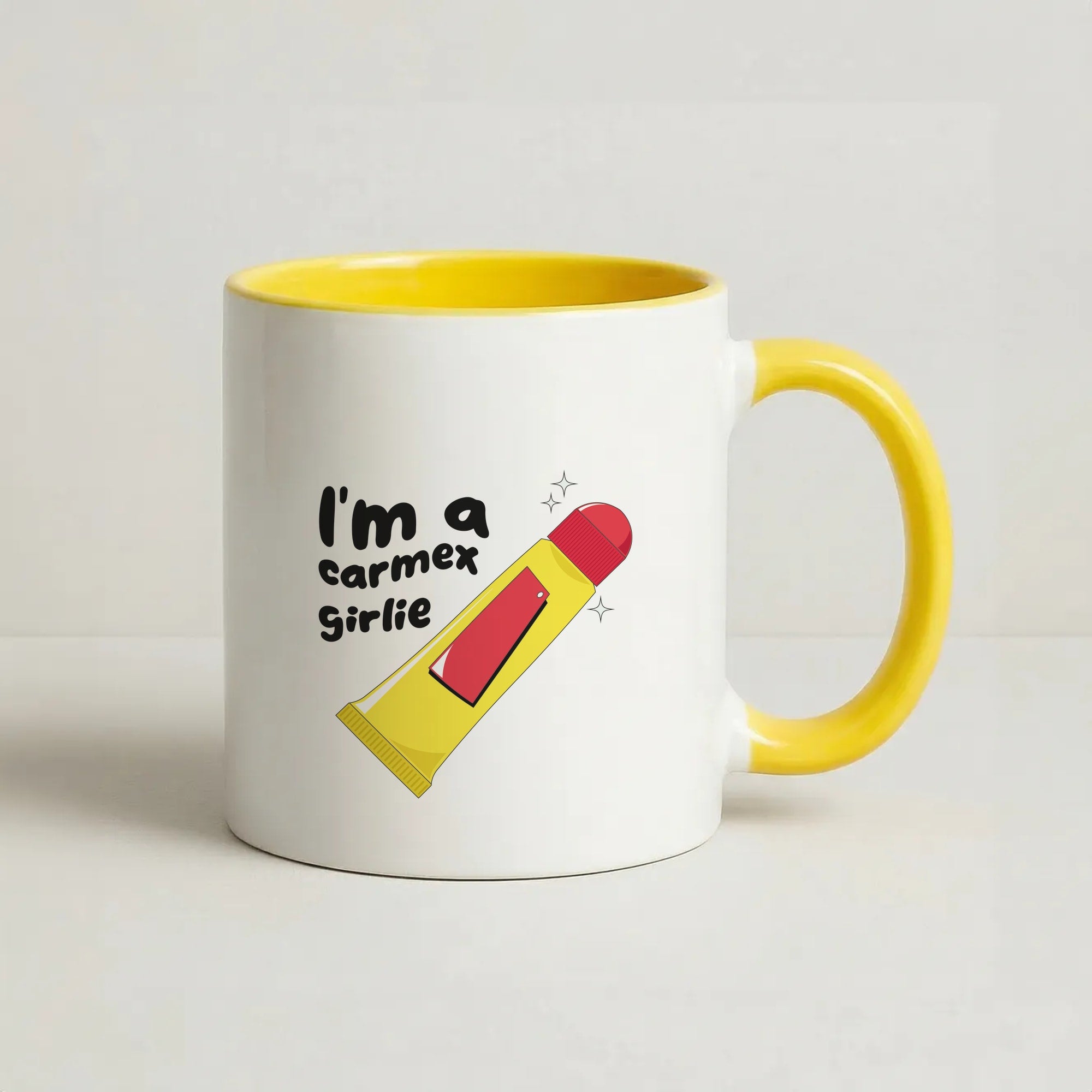 I'm A Carmex Girlie - Chamberlain Coffee Yellow Mug