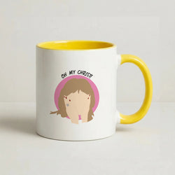 Oh My Christ! Coffee Yellow Mug