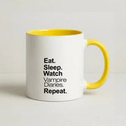 Eat Sleep Watch VPD Repeat Mug 8