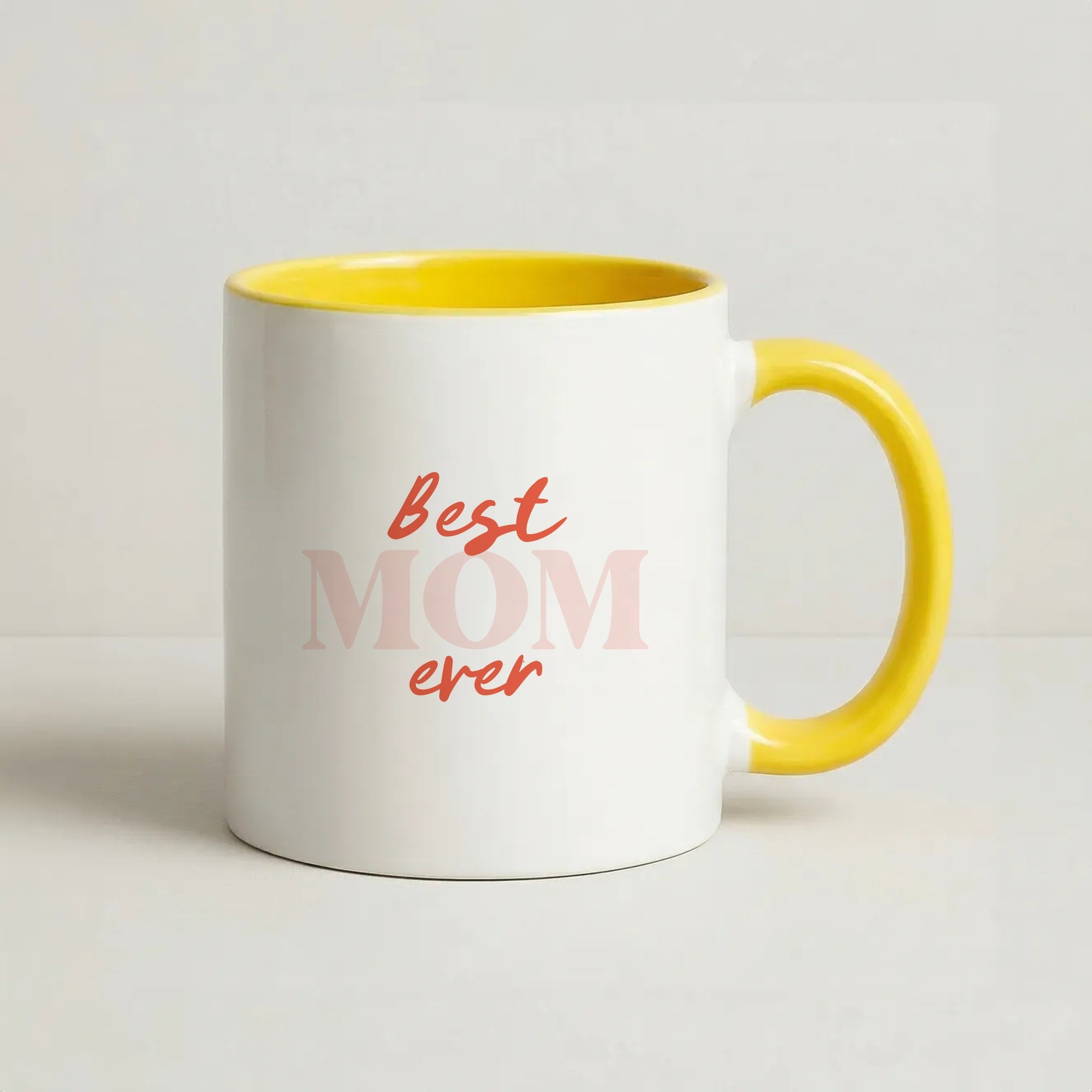 Best Mom Ever Coffee Yellow Mug