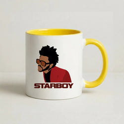 Starboy Singer Title Coffee Yellow Mug