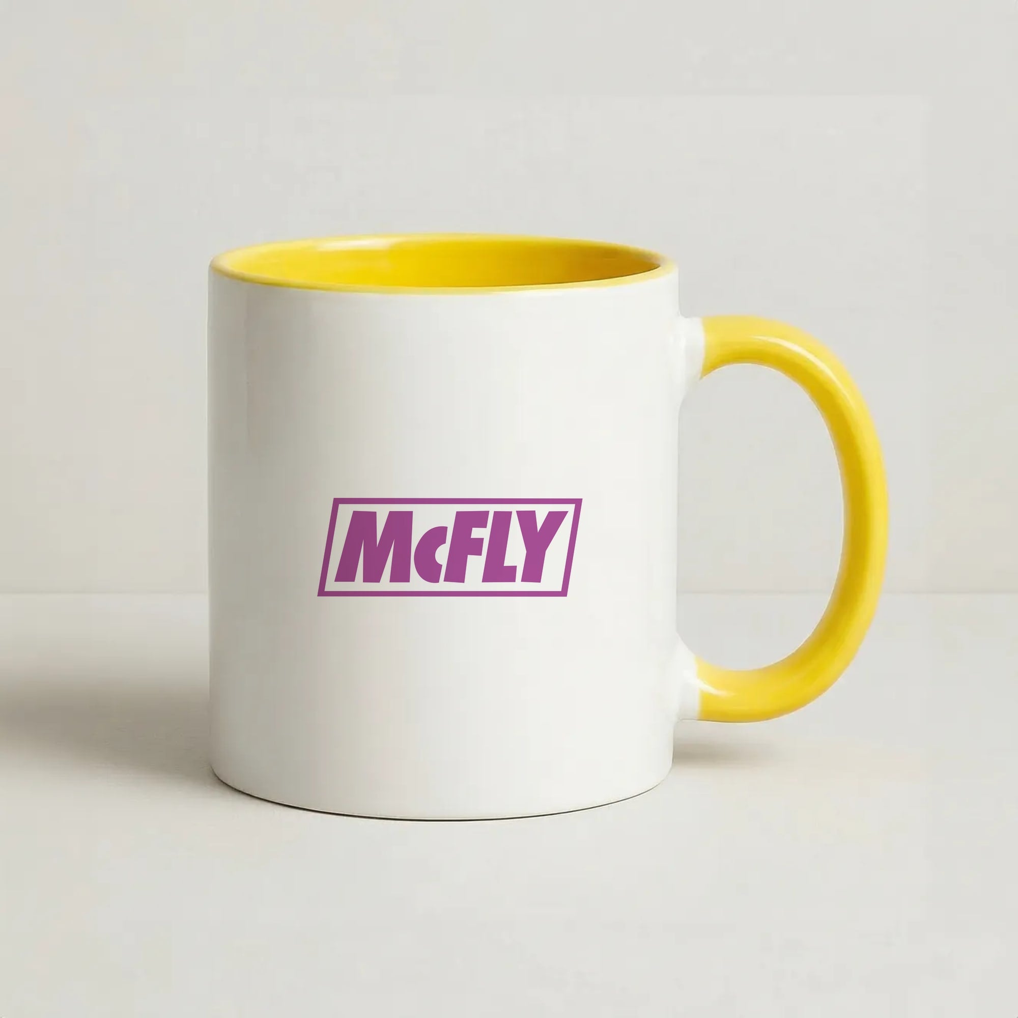 Yellow And Purple - McBand Coffee Yellow Mug
