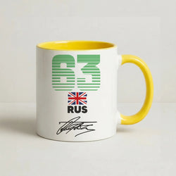 George Russel - F1 Coffee Yellow Mug