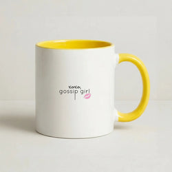 XOXO Gossip Coffee Yellow Mug