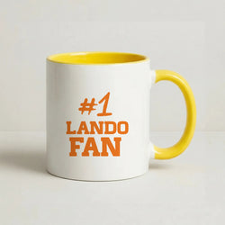 #1 Lando Fan Coffee Yellow Mug