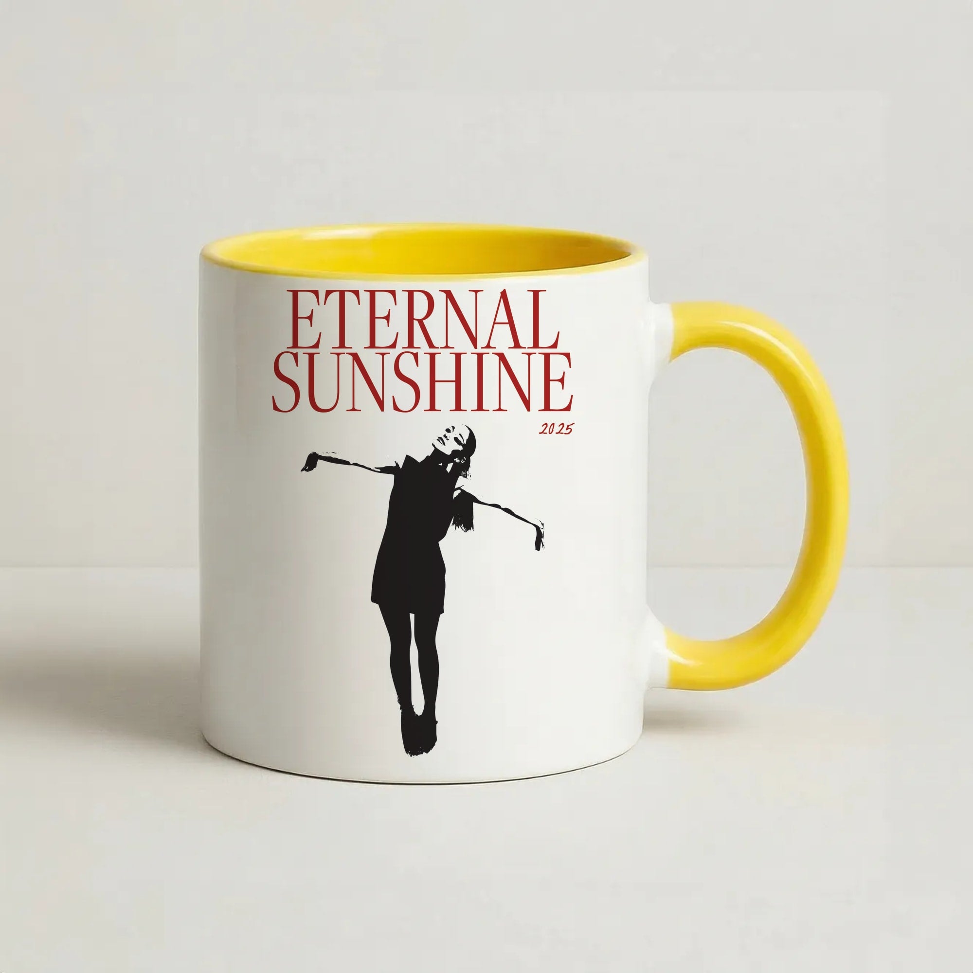 Red Sunshine 2025 Coffee Yellow Mug