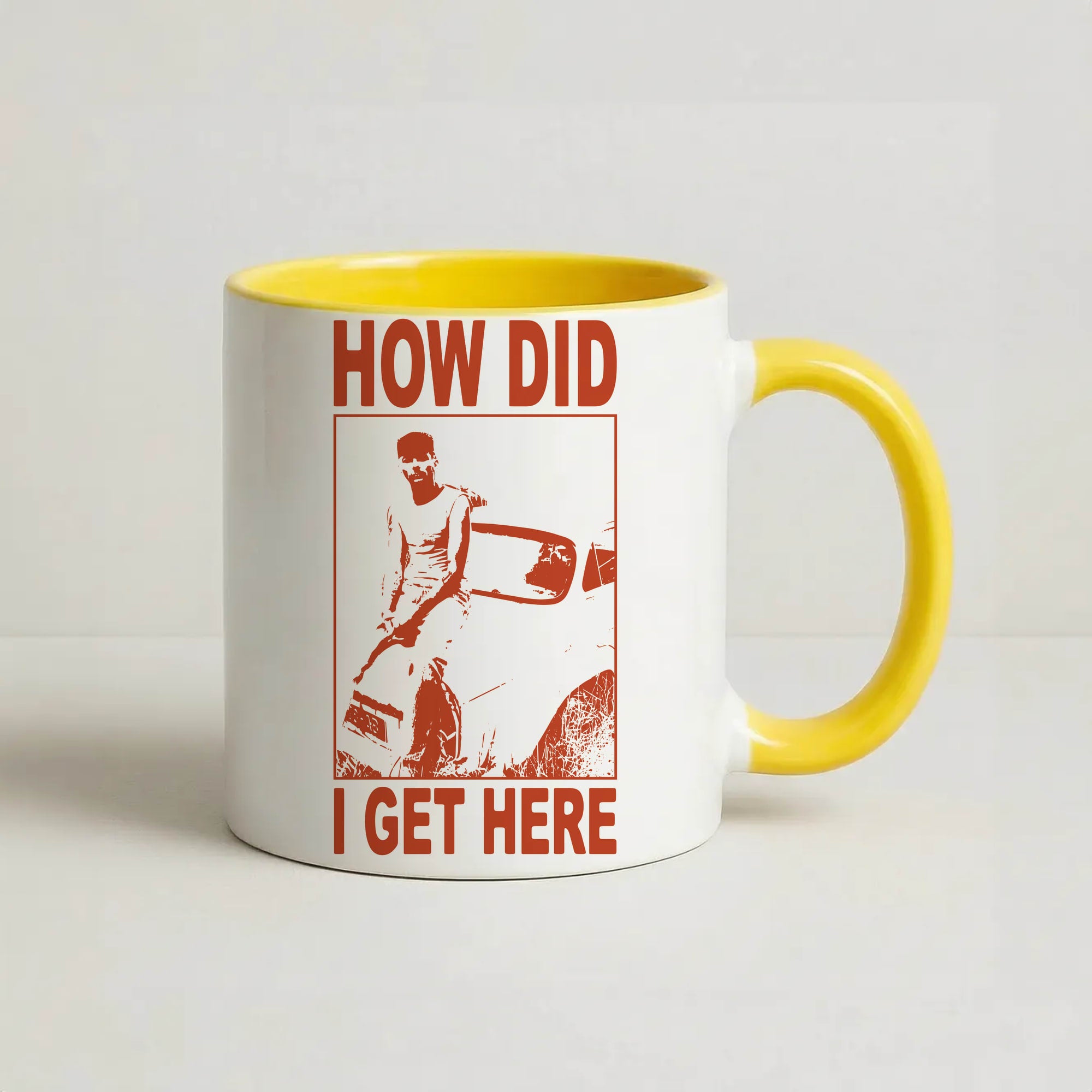 HDIGH Poster Coffee Yellow Mug