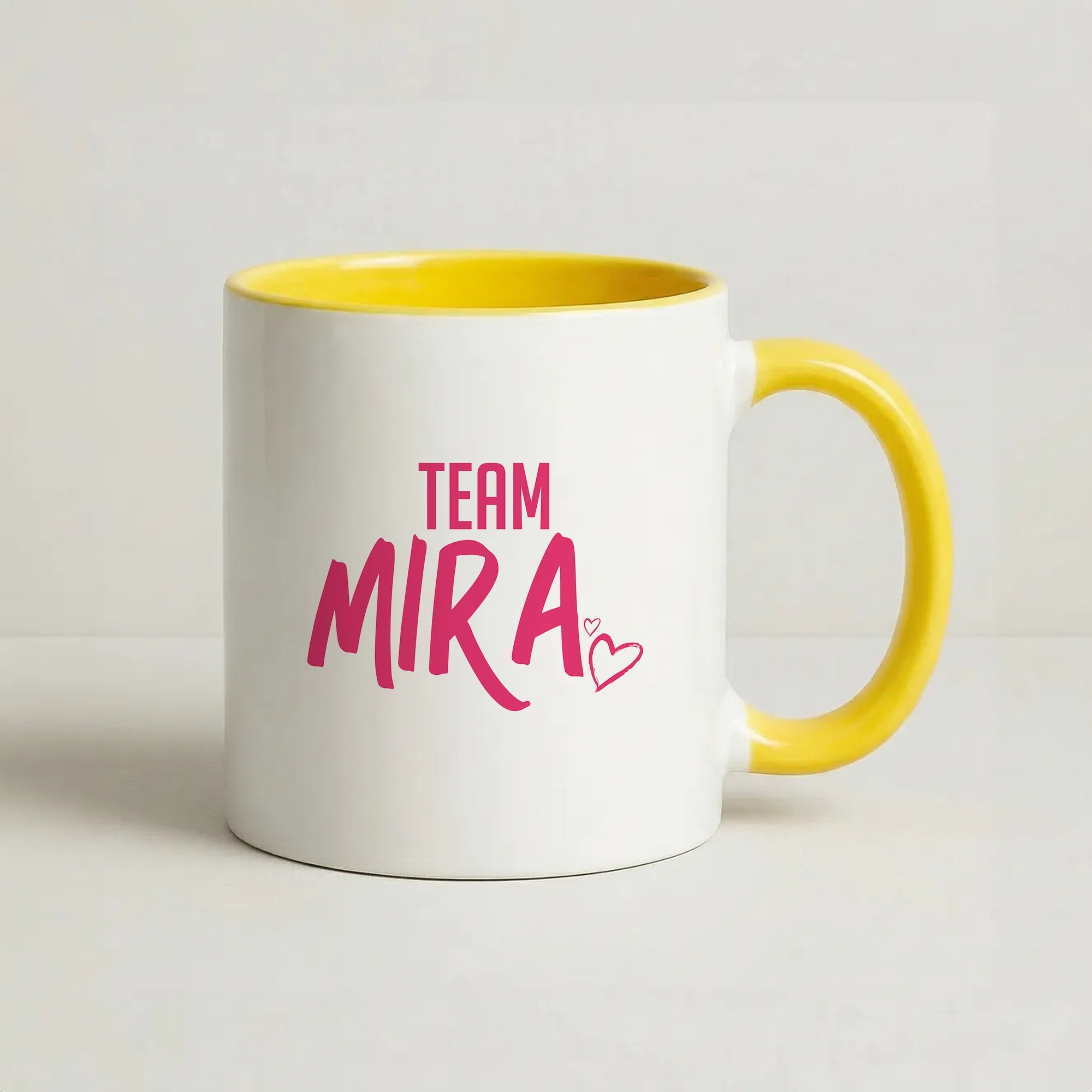 Team Mira Coffee Yellow Mug