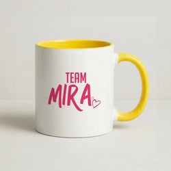 Team Mira Coffee Yellow Mug