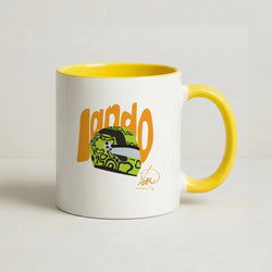 Abstract Lando Coffee Yellow Mug