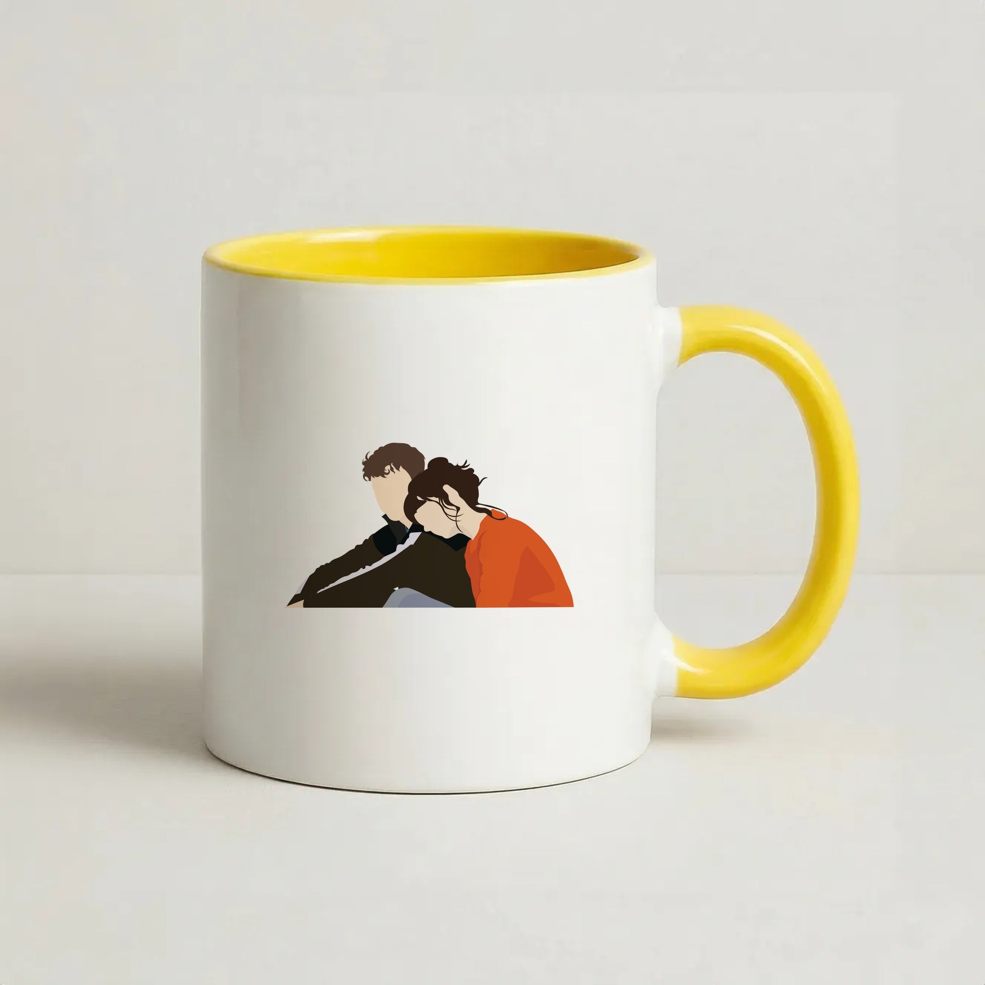 Marianne Resting On Connell Coffee Yellow Mug