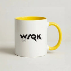 WSQK Radio Coffee Yellow Mug