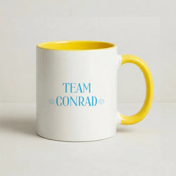 Seashells Team Conrad Coffee Yellow Mug
