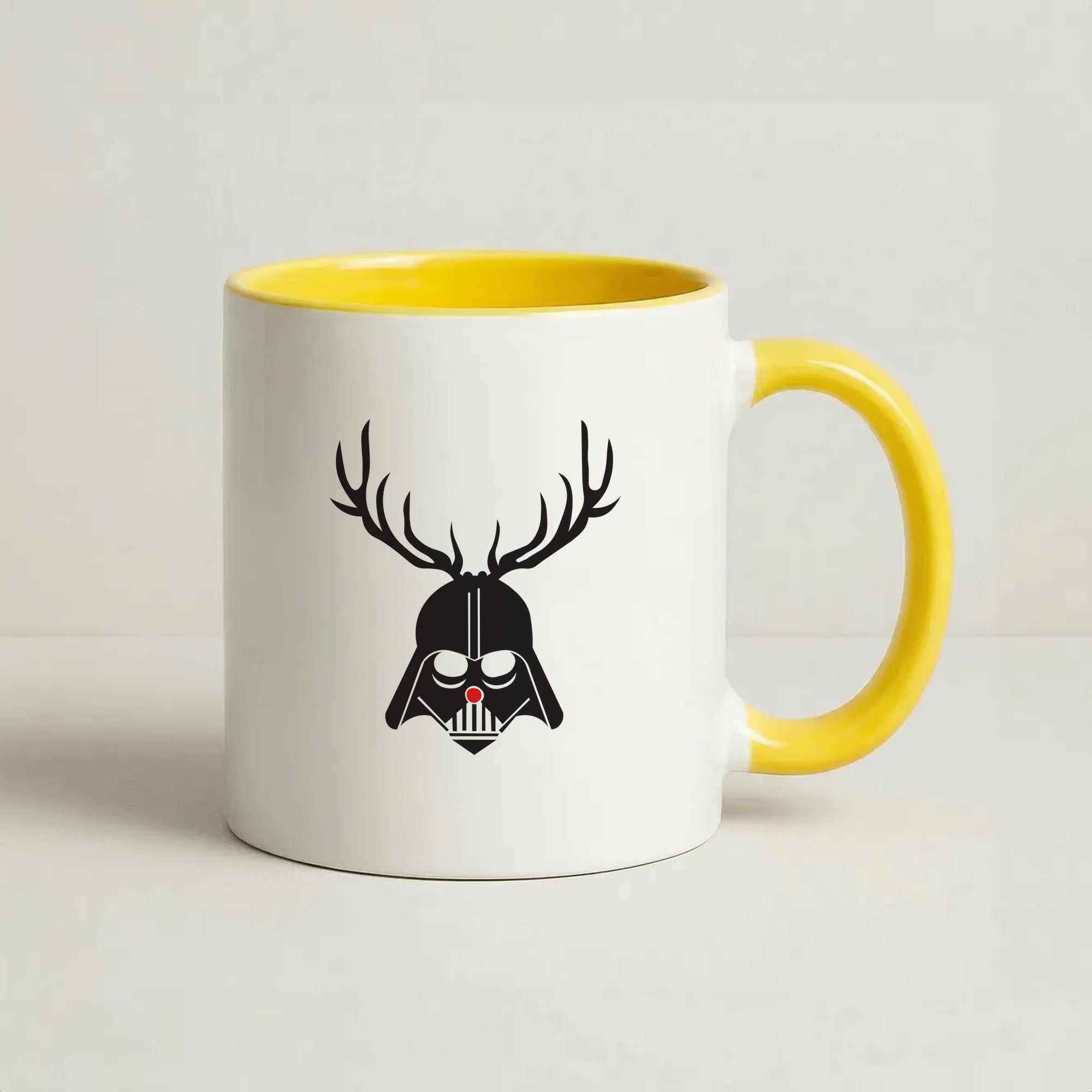 Christmas Darth Vader Coffee Yellow Mug