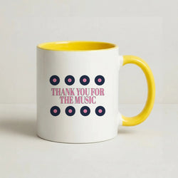 Thank You For The Music - Mamma Mia Coffee Yellow Mug