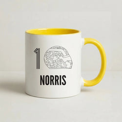 Norris Helmet 2026 Coffee Yellow Mug