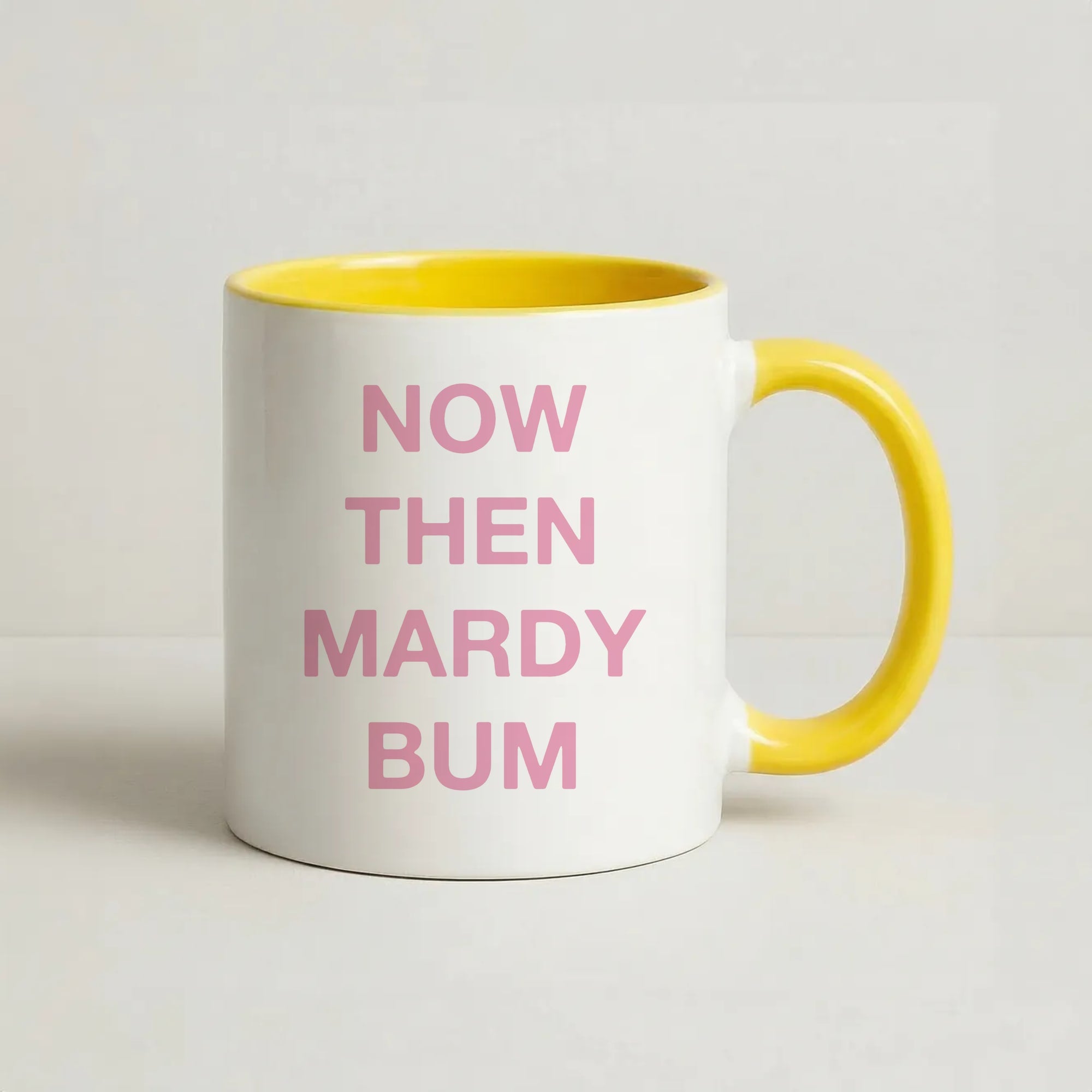 Mardy Bum Coffee Yellow Mug