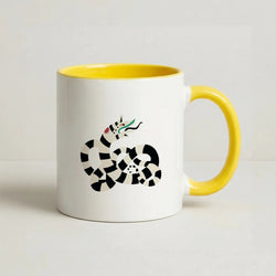 Sandworm - Beetle Halloween Coffee Yellow Mug