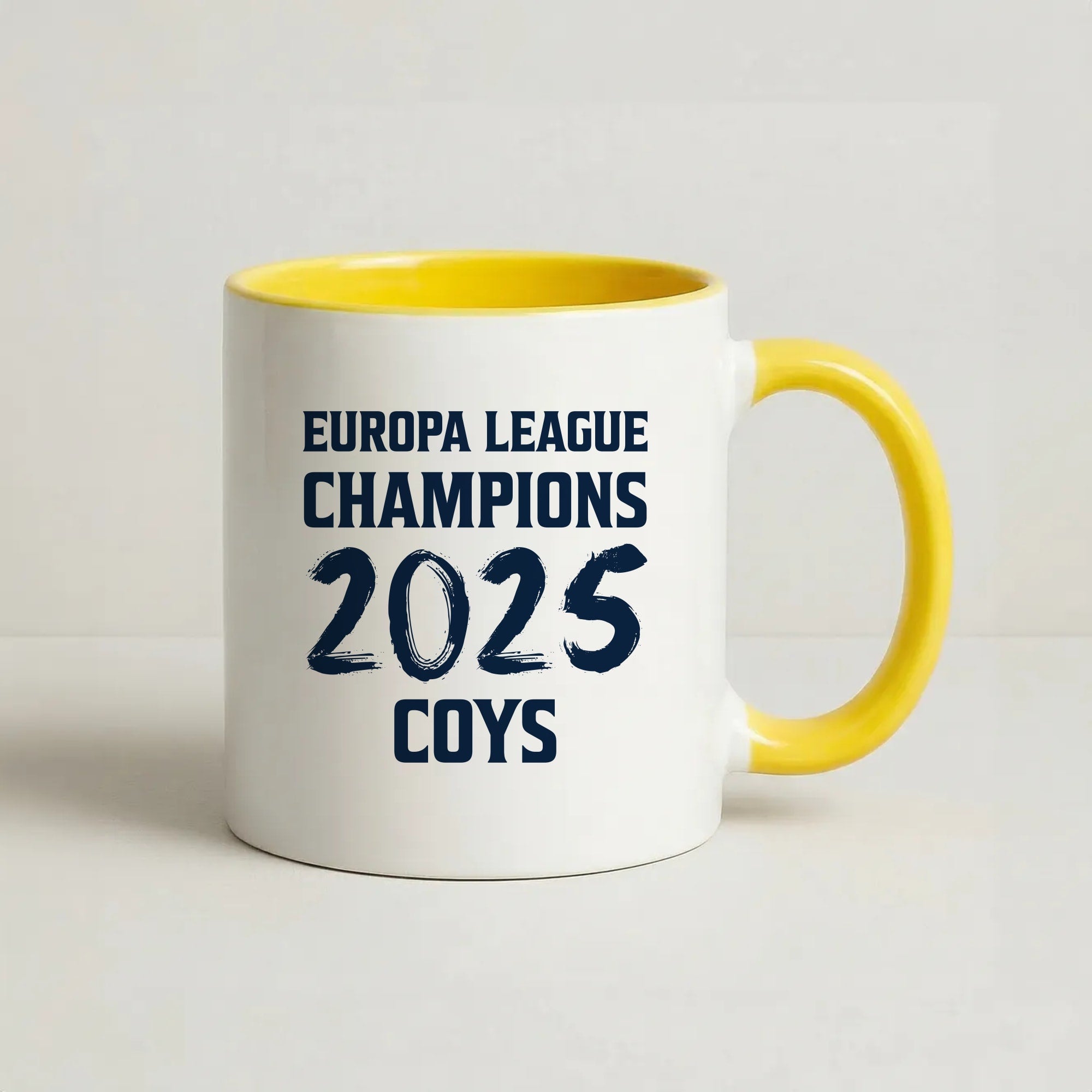 Europa League Winners 2025 - COYS Coffee Yellow Mug
