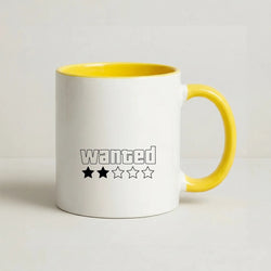 Wanted - Video Game Coffee Yellow Mug