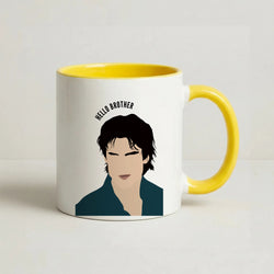 Hello Brother Cartoon - VD Coffee Yellow Mug