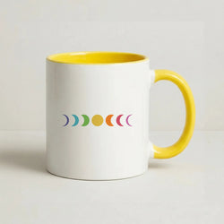Band Moon Cycle Coffee Yellow Mug