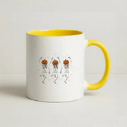 Dancing Pumpkin Skeletons Mug 8