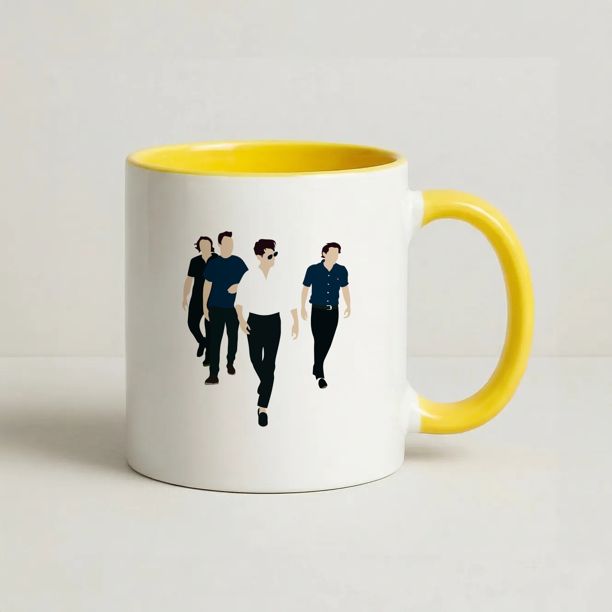 Walking Coffee Yellow Mug